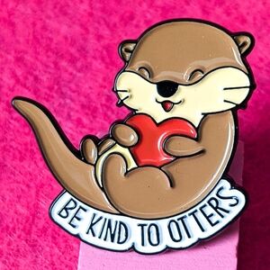 "Be Kind To Otters" Cute Pin